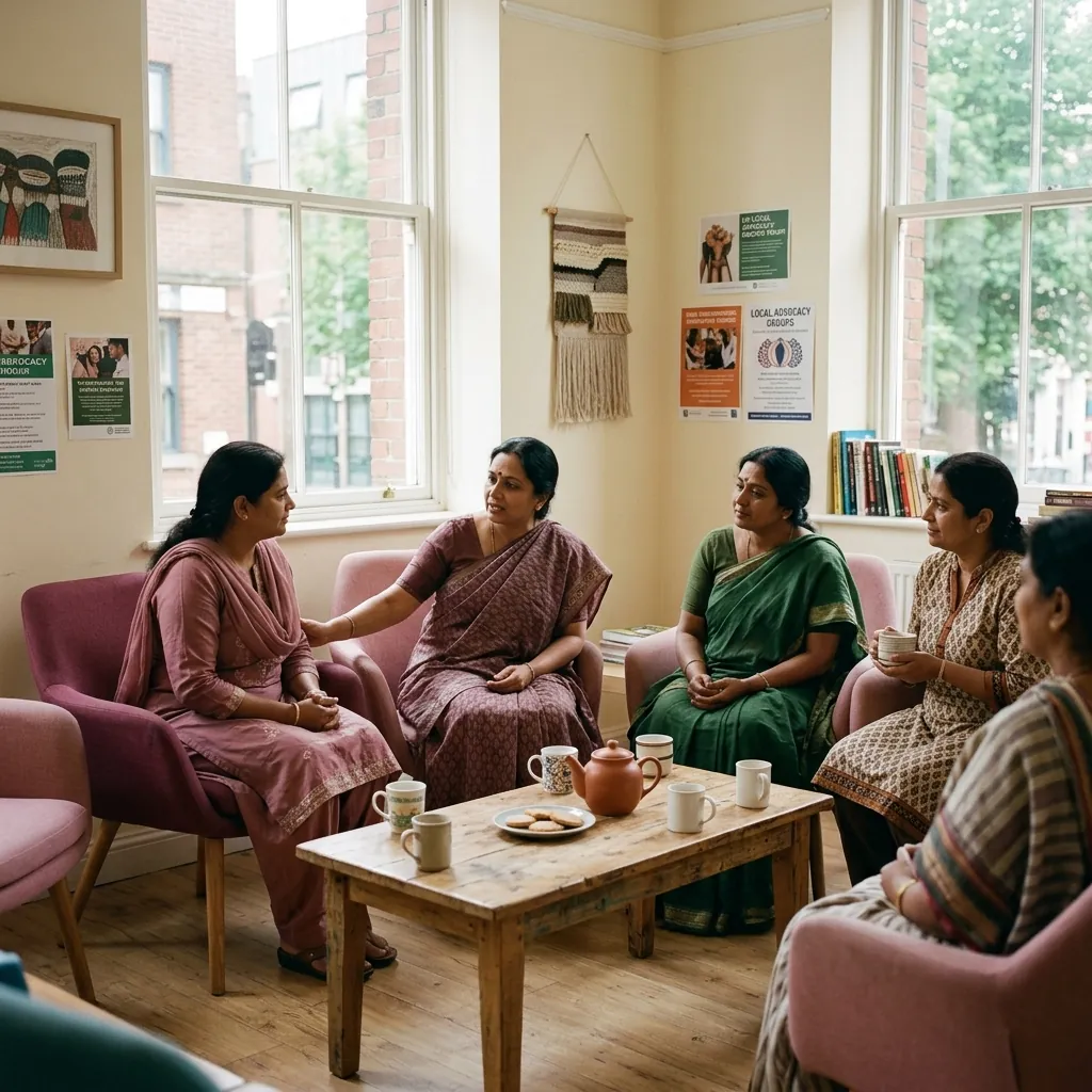 People in a small peer-support conversation